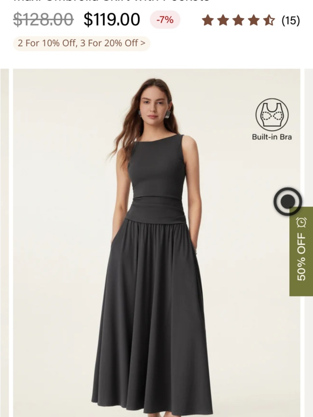 OGL Black Sleeveless Tank Top & Maxi Skirt Set